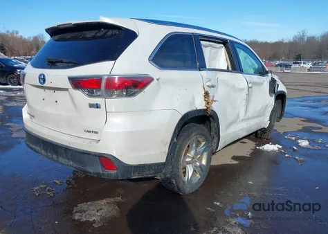 2016 Toyota Highlander Hybrid Limited Platinum V6 from USA, damaged, VIN 5TDDCRFH0GS014918